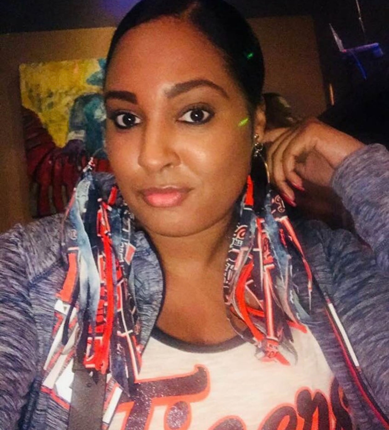 Tigers denim fringe