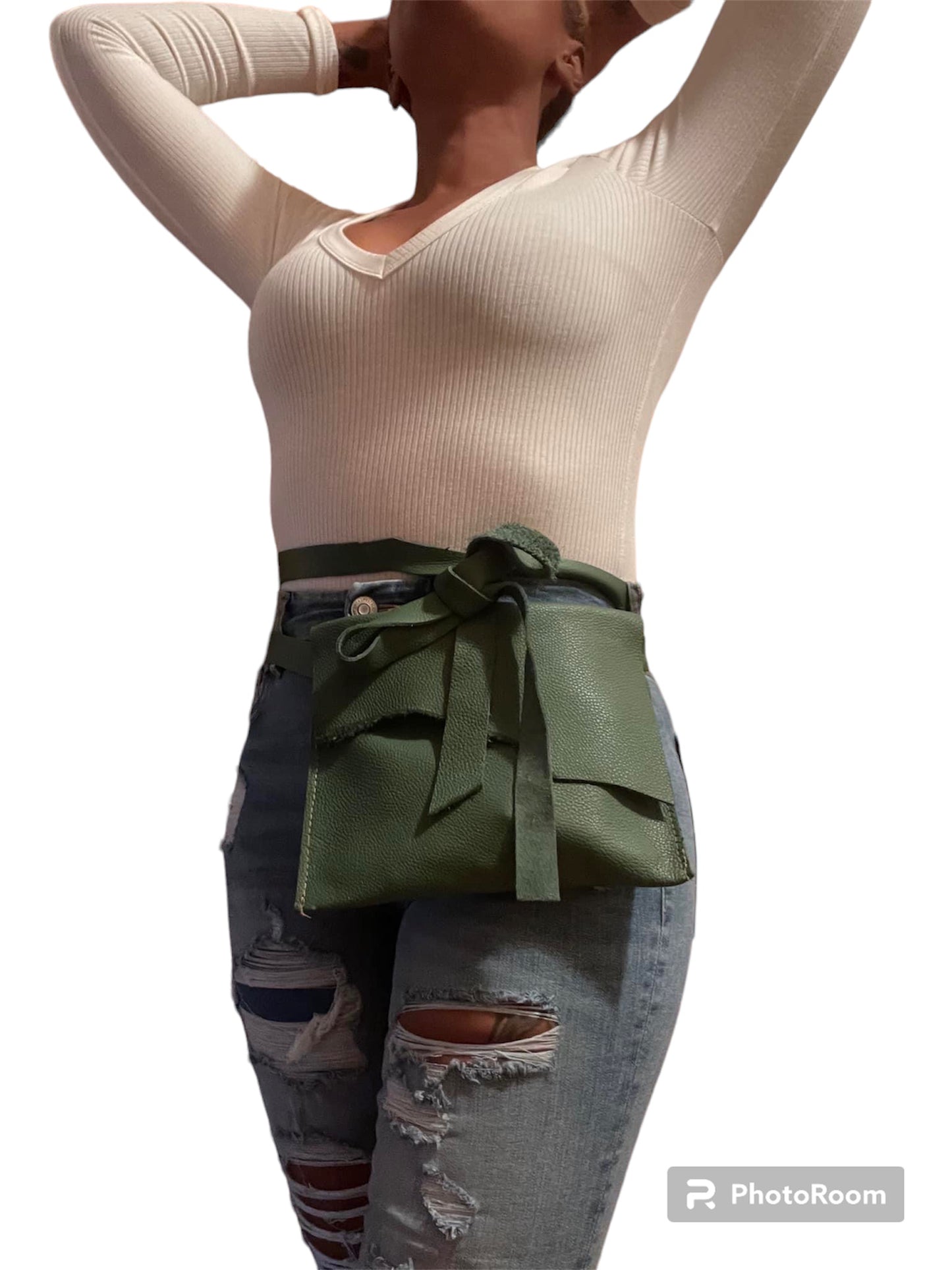 Leather waist me